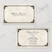 visitekaartje met lijst (Voorkant / Achterkant)