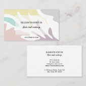 Visitekaartje met moderne achtergrond. (Voorkant / Achterkant)