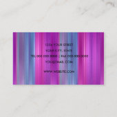 Visitekaartje met multigekleurd Stripe Sheen (Achterkant)