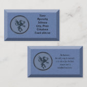 Visitekaartje met mythologische griffioen (Voorkant / Achterkant)