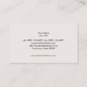 Visitekaartje met ouderdom en robuuste  stijl (Achterkant)