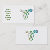 visitekaartje met parfum (Voorkant / Achterkant)