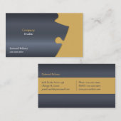 Visitekaartje met puzzelstukjes (Voorkant / Achterkant)