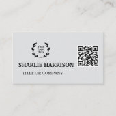 Visitekaartje met QR-code (Voorkant)
