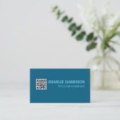 Visitekaartje met QR-code (Staand voorkant)