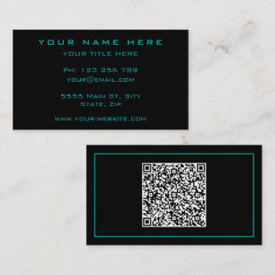 Visitekaartje met QR Code - Kies Kleuren