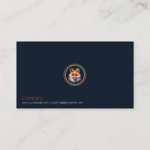 Visitekaartje met rode vos