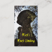 Visitekaartje met rotsklimmen (Achterkant)