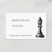 Visitekaartje met schaafkop (Achterkant)