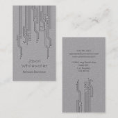 Visitekaartje met stijlvolle stijl - grijs (Voorkant / Achterkant)