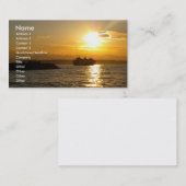 Visitekaartje met sunset background (Voorkant / Achterkant)