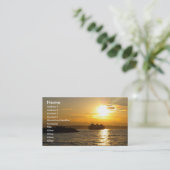 Visitekaartje met sunset background (Staand voorkant)