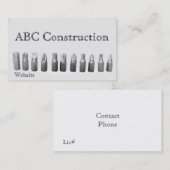 Visitekaartje met tooltips (Voorkant / Achterkant)