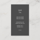 Visitekaartje met trillende indrukking (Achterkant)