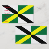 Visitekaartje met vlag van Monterey, Californië (Voorkant / Achterkant)