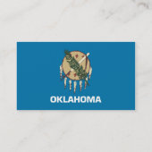 Visitekaartje met vlag van Oklahoma VS (Achterkant)