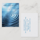 Visitekaartje met waterrimpels (Voorkant / Achterkant)