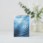 Visitekaartje met waterrimpels (Staand voorkant)