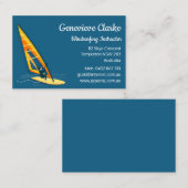 Visitekaartje met wielsurfen (Voorkant / Achterkant)