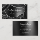 visitekaartje met zwarte folie (Voorkant / Achterkant)