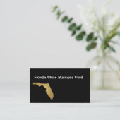 Visitekaartje Metallic Gold van Florida (Staand voorkant)