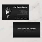 visitekaartje "Microfoon" (Voorkant / Achterkant)