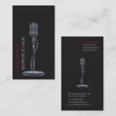 Visitekaartje microfoon (Voorkant / Achterkant)