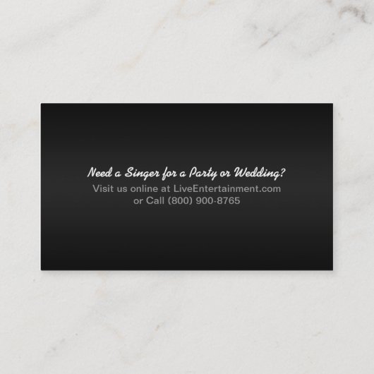 visitekaartje "Microfoon" (Achterkant)