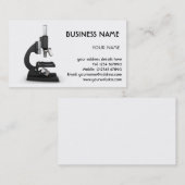 Visitekaartje microscoop (Voorkant / Achterkant)