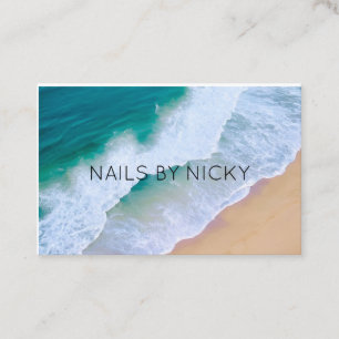 Visitekaartje Minimal Beach Ocean Wave Summer