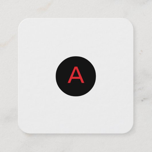 Visitekaartje minimalistisch aangepast Sjabloon mo (Achterkant)