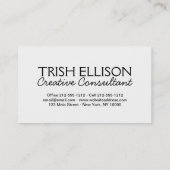 Visitekaartje Minimalistisch aangepaste Sjabloon (Achterkant)