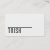 Visitekaartje minimalistisch aangepaste Sjabloon M (Achterkant)