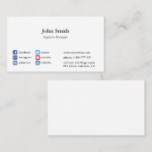 Visitekaartje minimalistisch professioneel (Voorkant / Achterkant)