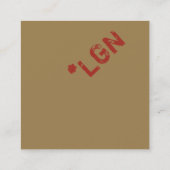 Visitekaartje minimalistische aangepaste Sjabloon  (Achterkant)