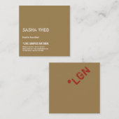 Visitekaartje minimalistische aangepaste Sjabloon  (Voorkant / Achterkant)