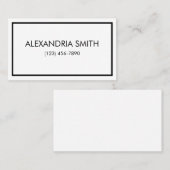 Visitekaartje Minimalistische hoofdsteden (Voorkant / Achterkant)