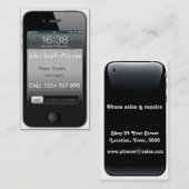 Visitekaartje mobiele telefoon (Voorkant / Achterkant)