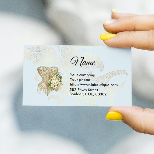 Visitekaartje mode corset