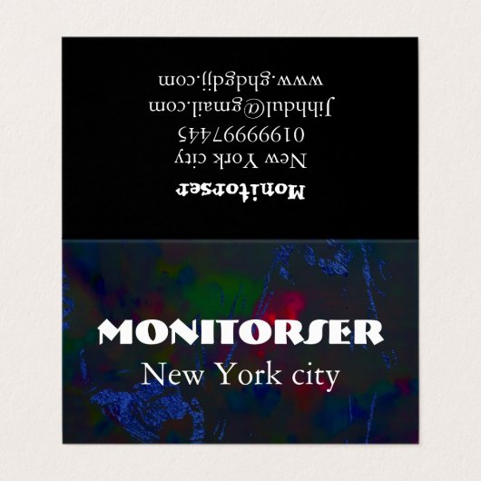  Visitekaartje | Modern (Buitenkant ongevouwen)