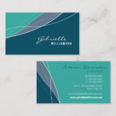 VISITEKAARTJE:: moderne elegantie 2 Visitekaartje (Voorkant / Achterkant)