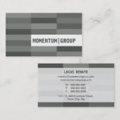 VISITEKAARTJE:: moderne rechthoekige panelen 7 Visitekaartje (Voorkant / Achterkant)