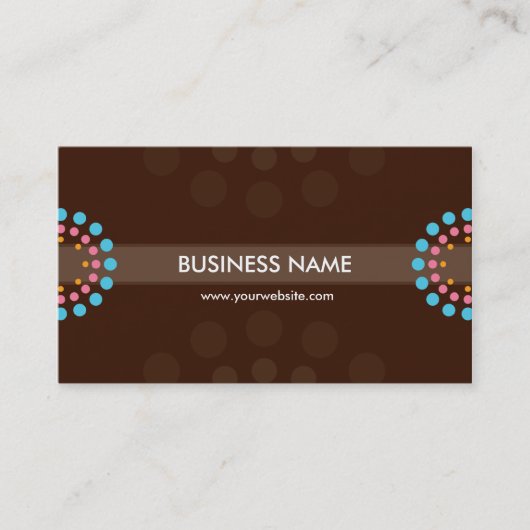 VISITEKAARTJE moderne retro spot (Voorkant)