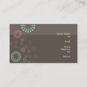 VISITEKAARTJE moderne retro spot (Achterkant)