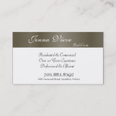 Visitekaartje monogram bruinvissen (Achterkant)