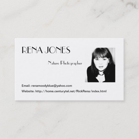 Visitekaartje monster (Voorkant)