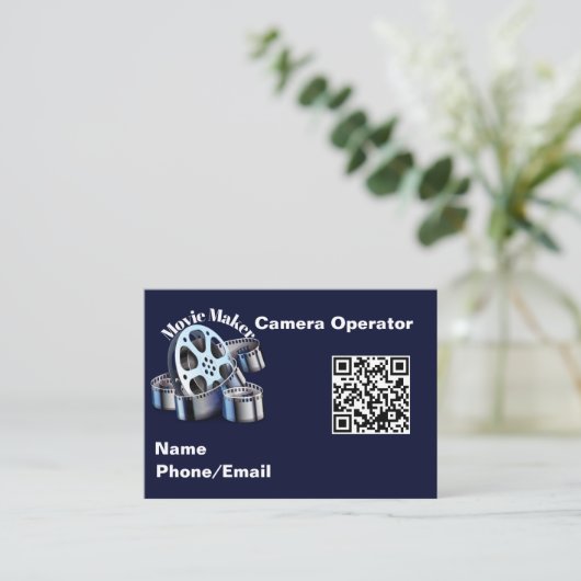 Visitekaartje Movie Maker (Staand voorkant)