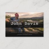 Visitekaartje Muziekleraar (Achterkant)