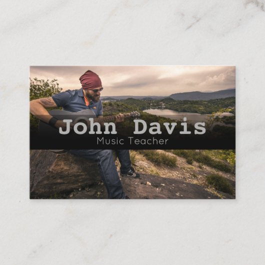 Visitekaartje Muziekleraar (Voorkant)