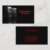 Visitekaartje Muziekluidsprekers (Voorkant / Achterkant)